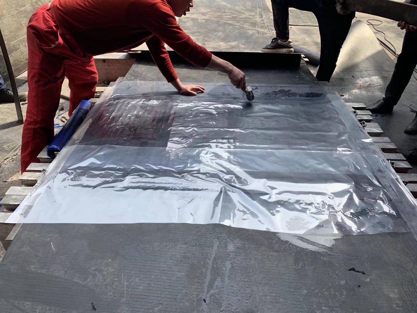 输送带热硫化接头方法